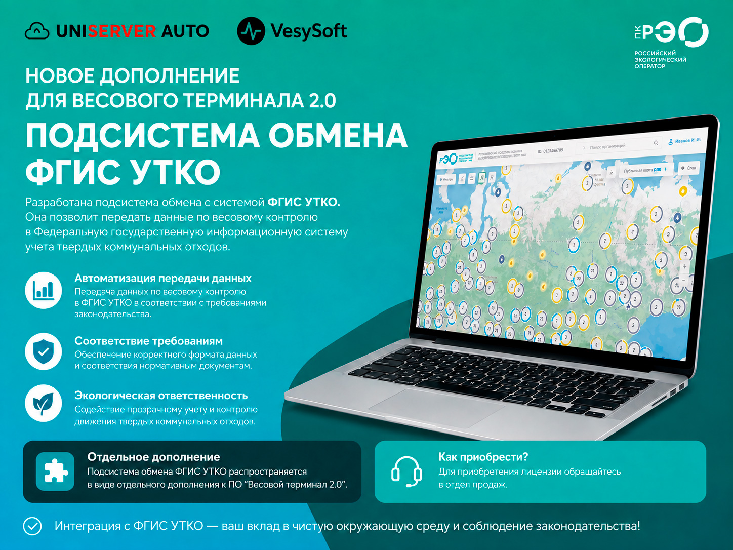 Интеграция с ФГИС УТКО!!!